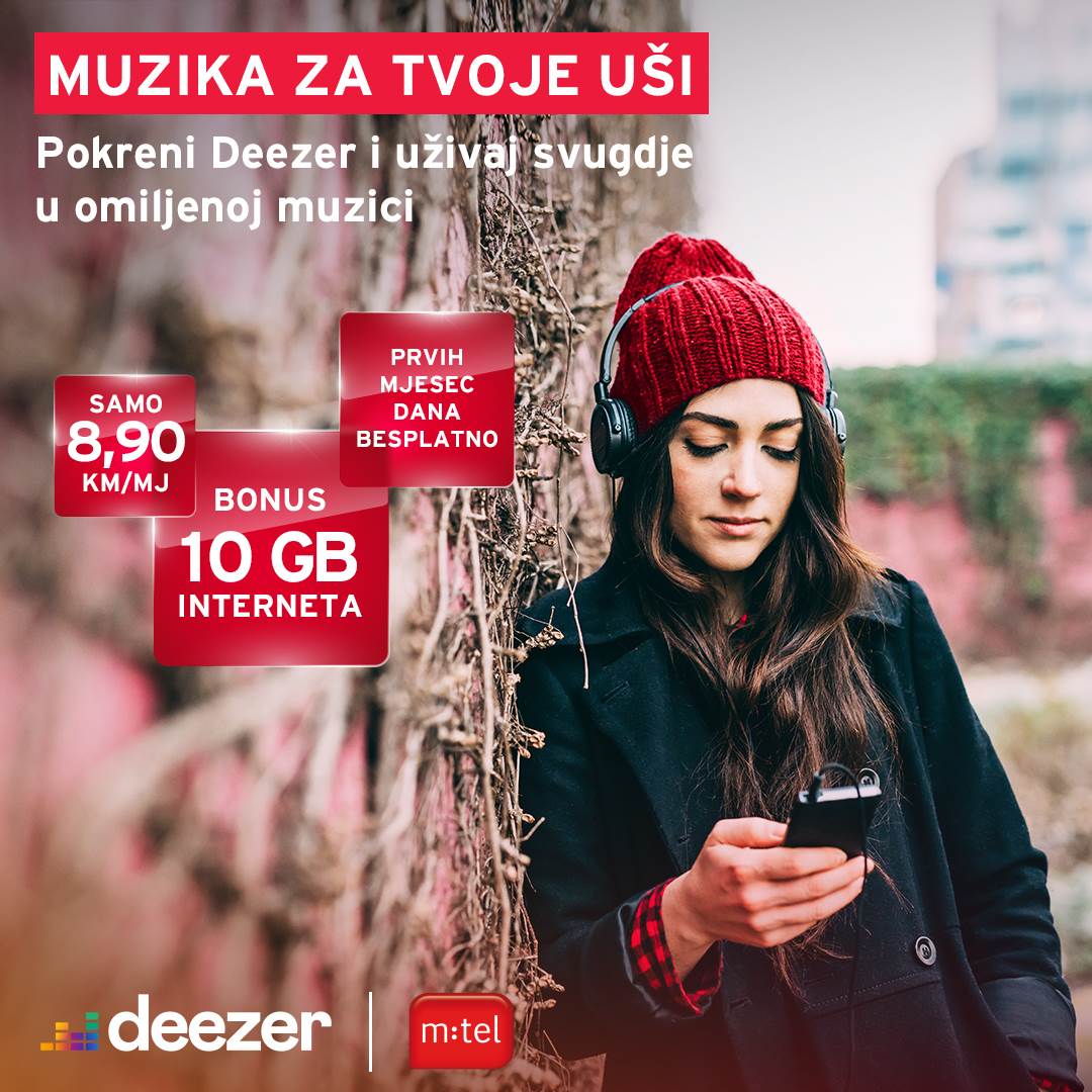 Muzika za tvoje uši: Deezer je stigao u m:tel! 