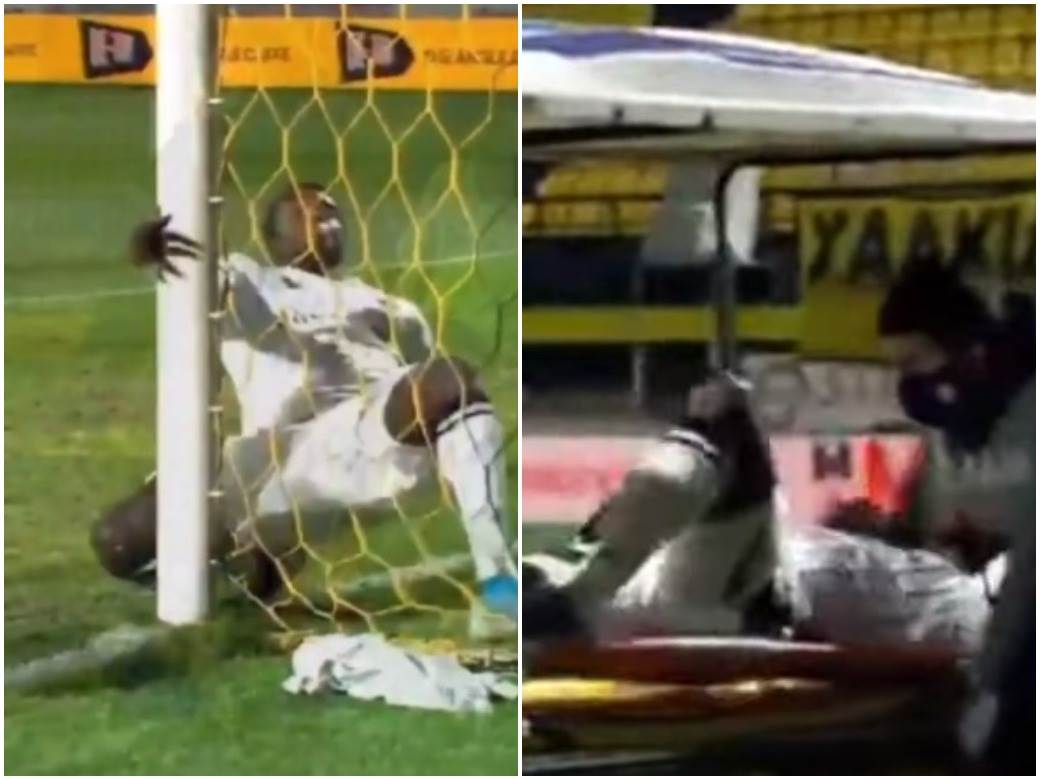  Aris PAOK Musa Vage povreda koljena 