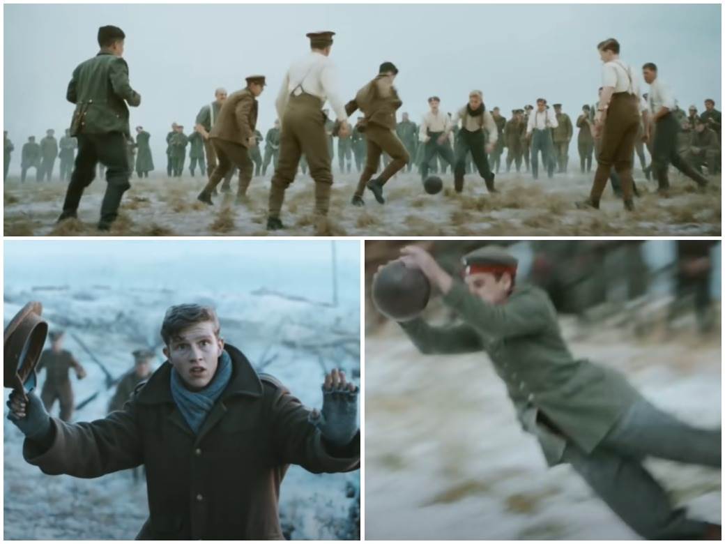  Fudbal Božić 1914 njemački i britanski vojnici 