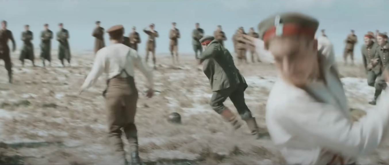  Fudbal Božić 1914 njemački i britanski vojnici 