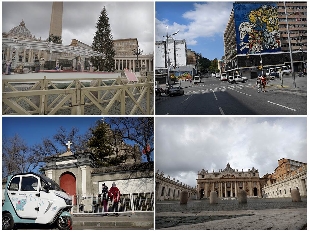  Sablasan i tužan Božić na ulicama Evrope: Gradovi duhova, nema žive duše (FOTO) 