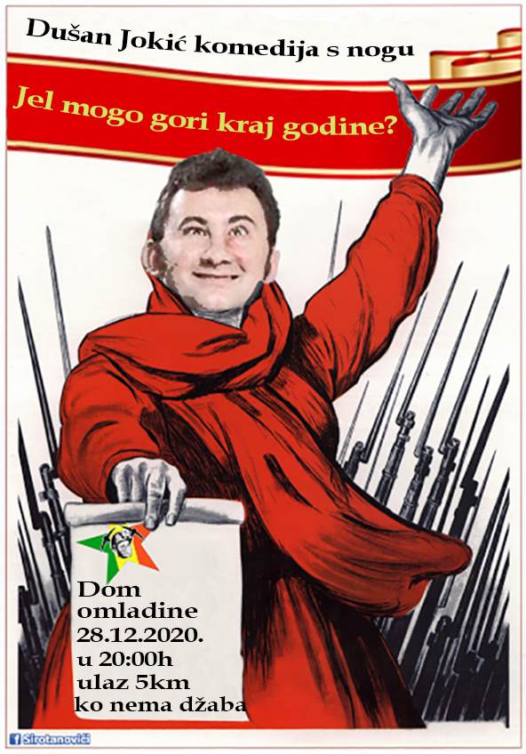  "Komedija s nogu" s Dušanom Jokićem u banjalučkom Domu omladine (VIDEO) 