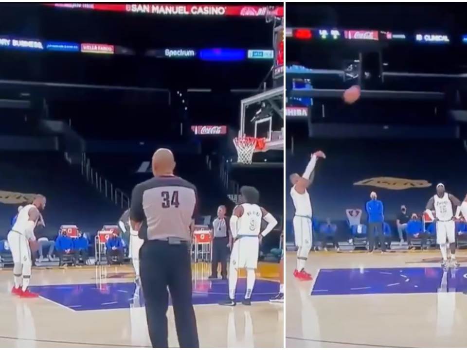  Lebron Džejms slobodno bacanje promašio cijeli koš 