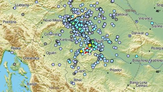  Tlo ne miruje u Hrvatskoj: Novi zemljotres u okolini Petrinje 