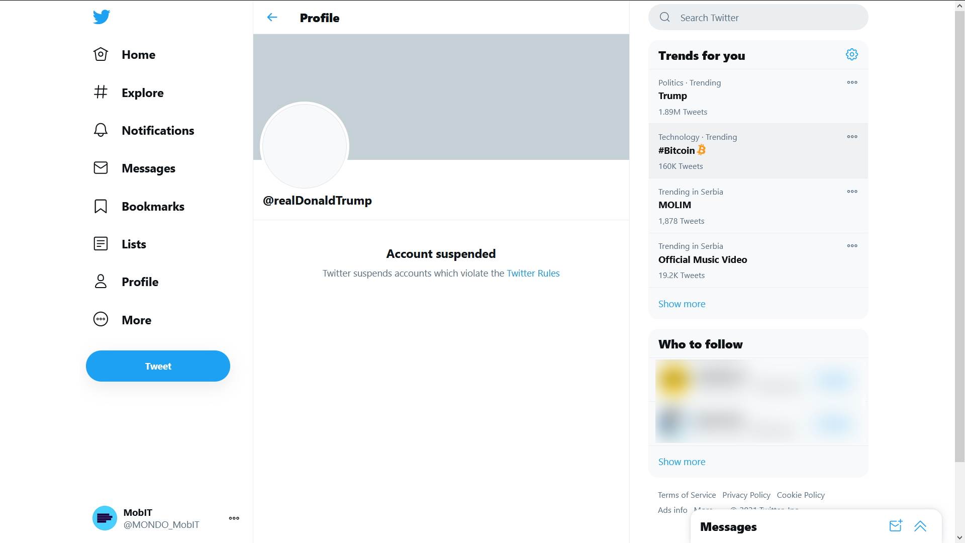  Tramp ostao bez ličnog Twitter naloga zauvijek! Blokirane i njegove QAnon pristalice! 