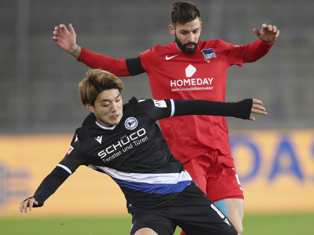  Arminija - Herta 1:0, Bundesliga, 15. kolo 