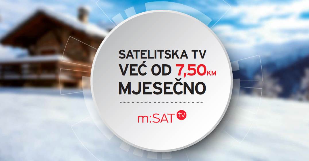  m:SAT – Satelitska TV već od 7,50 KM mjesečno! 