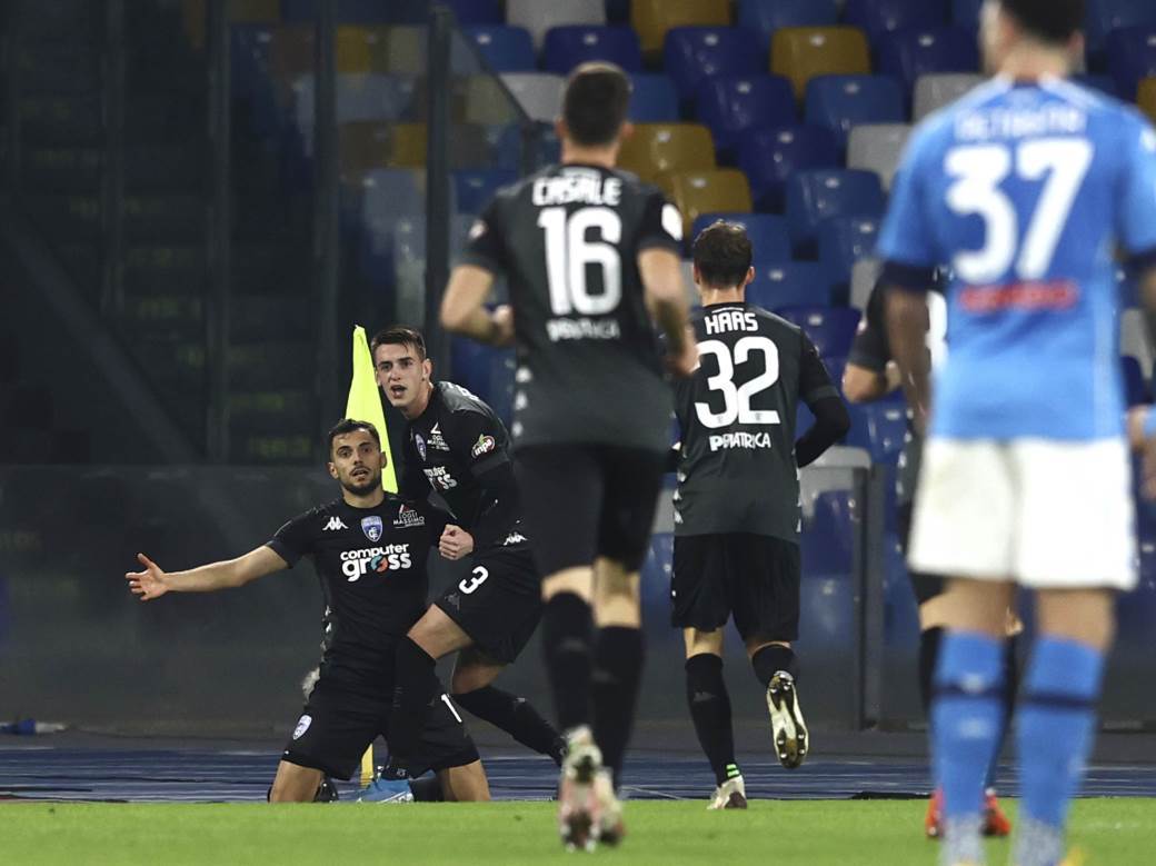  Kopa Italije Osmina finala Napoli - Empoli 3-2 