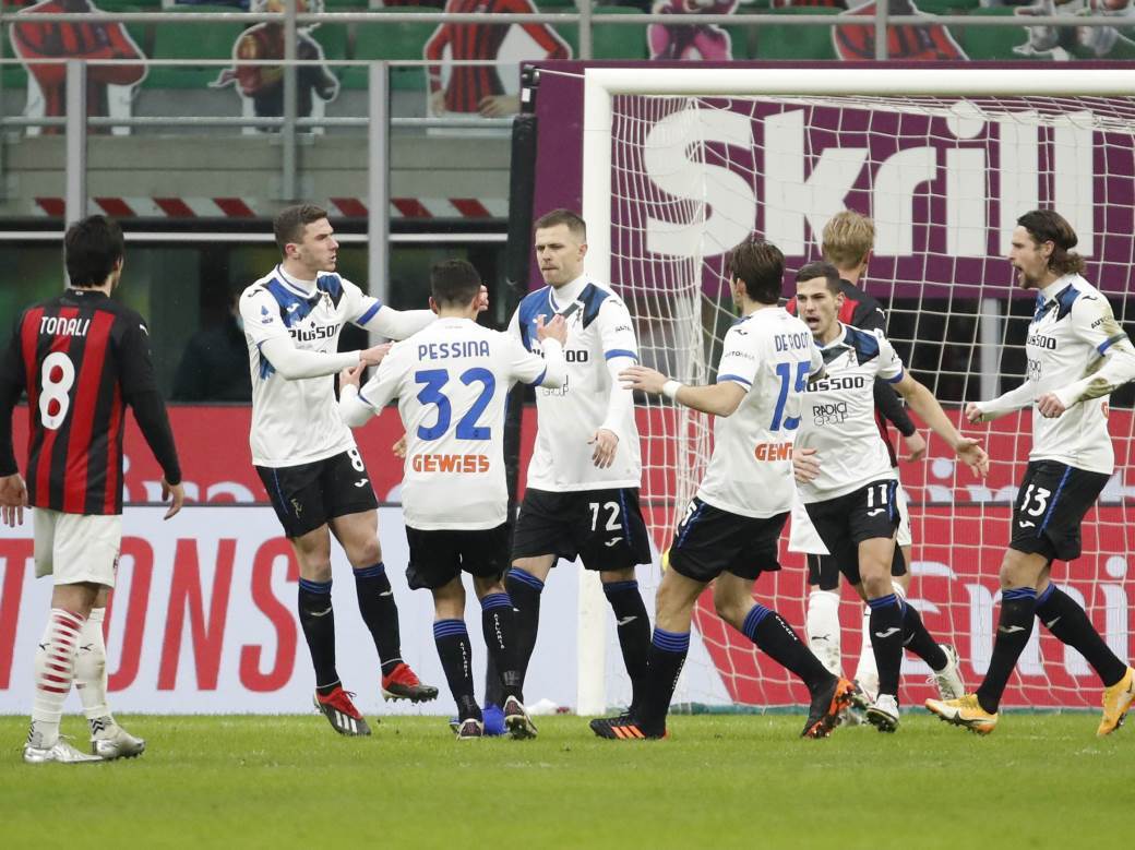  Serija A 19 kolo Milan - Atalanta 0-3 Udineze - Inter 0-0 