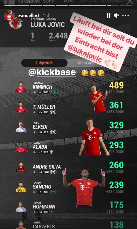 Tomas Miler poruka Luka Jović Bundesliga 