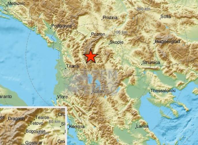  Dva zemljotresa u Sjevernoj Makedoniji: Potres se osjetio i na Kosovu i Metohiji! 