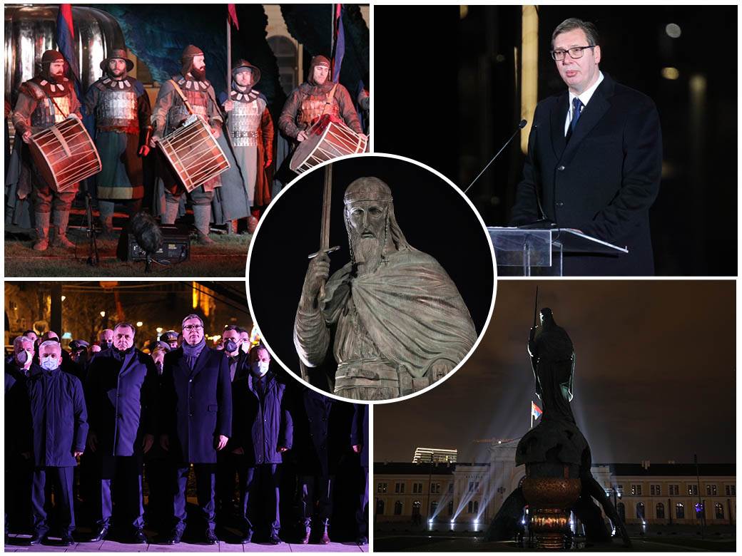  Otkriven spomenik Stefanu Nemanji u Beogradu (FOTO) 