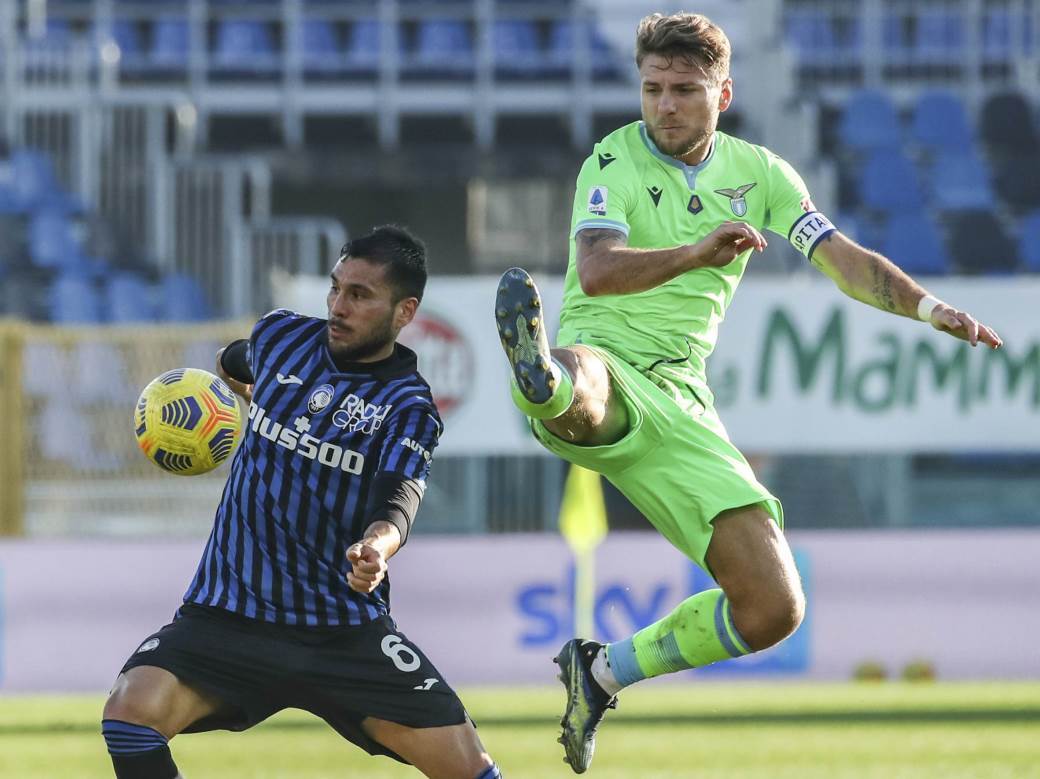  Atalanta - Lacio 1:3 Serija A 20. kolo Sergej Milinkovi-Savić pogodio stativu 
