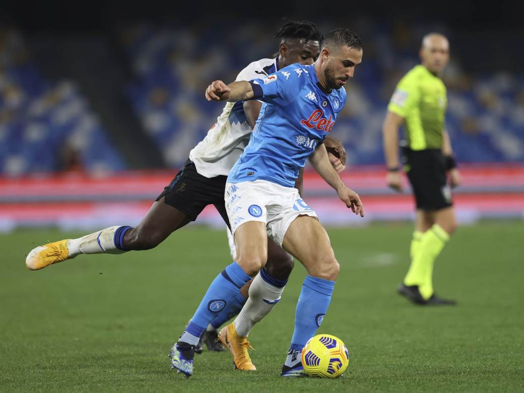  Napoli - Atalanta 0:0 Kup Italije polufinale prva utakmica 