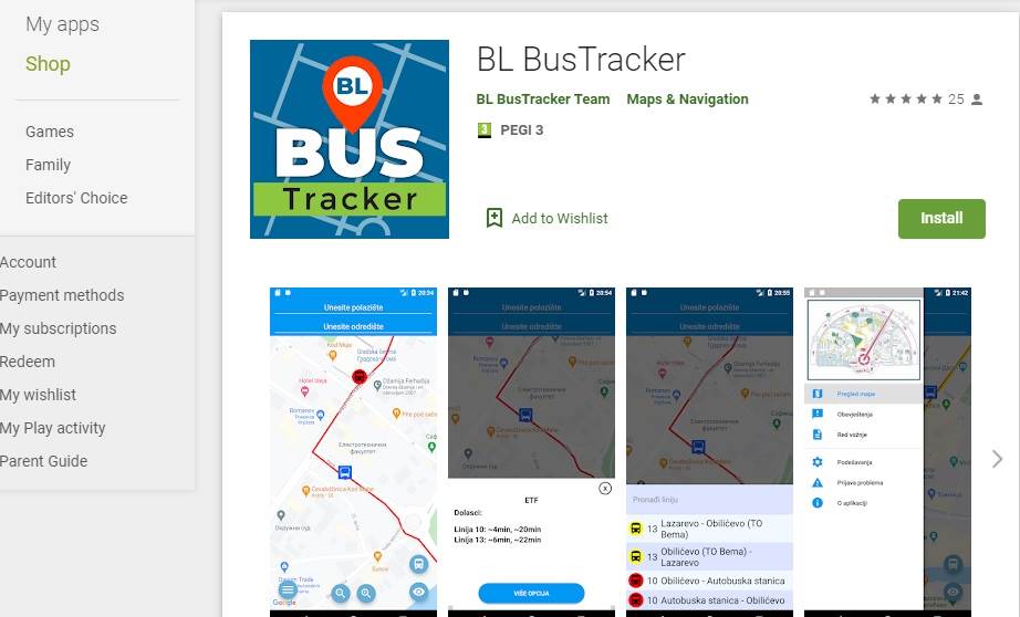  BL Bus Tracker aplikacija za praćenje autobusa 
