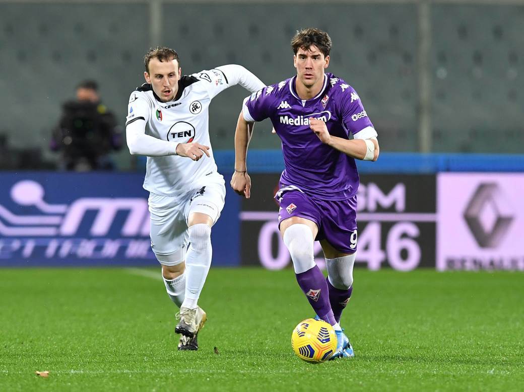  Fiorentina - Specija 1:0 Serija A 23. kolo Dušan Vlahović postigao deveti gol u sezoni 