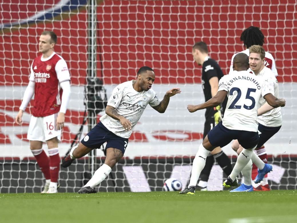  Arsenal - Mančester siti 0:1 Premijer liga 25. kolo 13. uzastopna pobjeda Mančester sitija 