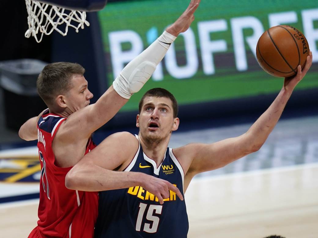  NBA Nikola Jokić dabl-dabl Denver izgubio od Vašingtona 