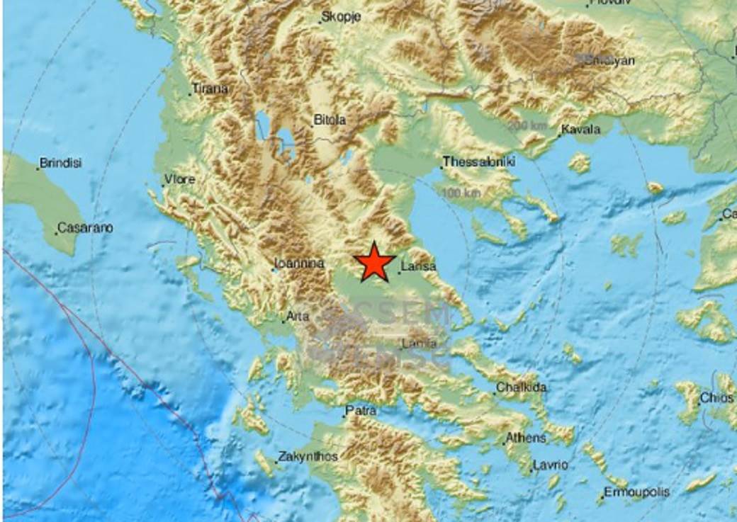  Novi zemljotres pogodio Grčku: Epicentar potresa u Elasoni 