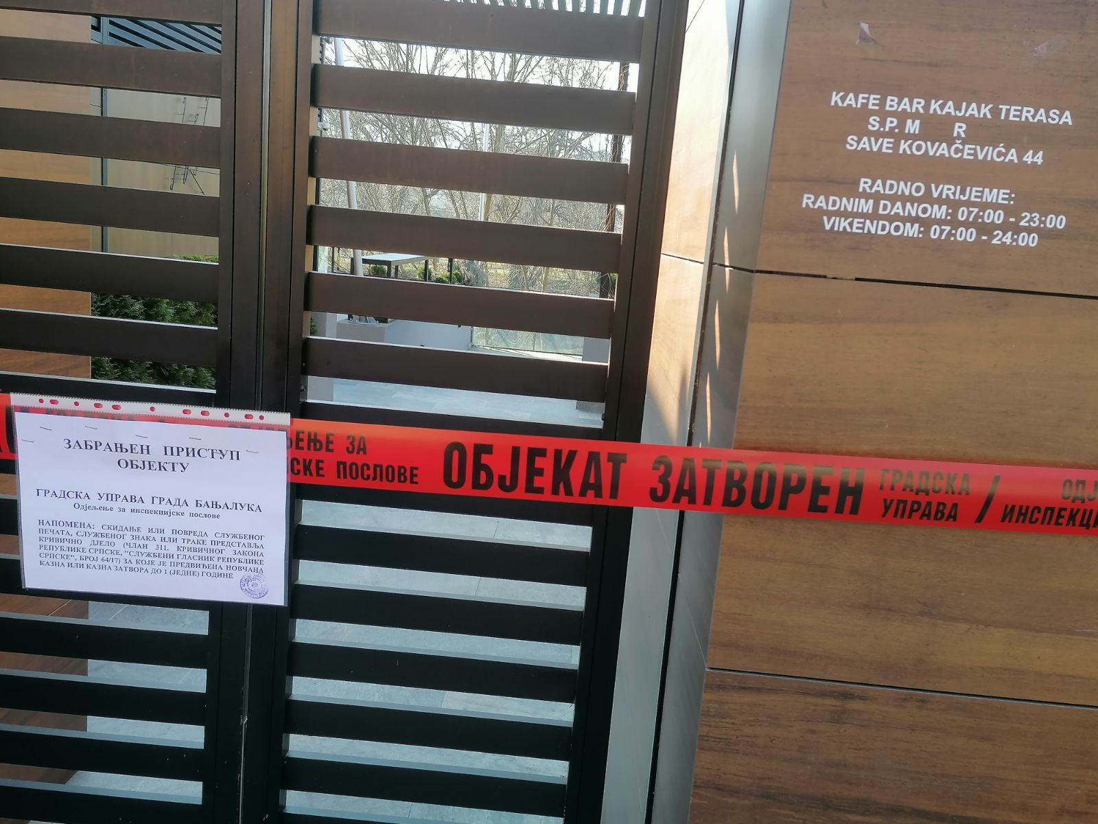  Stanivuković "zapečatio" nadograđeni dio Kajaka, najavljeno rušenje (FOTO, VIDEO) 