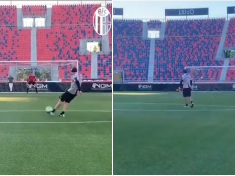  Miho, majstore fudbala! Slobodnjacima muči golmane Bolonje: Pogađa isključivo pod prečku! (VIDEO) 