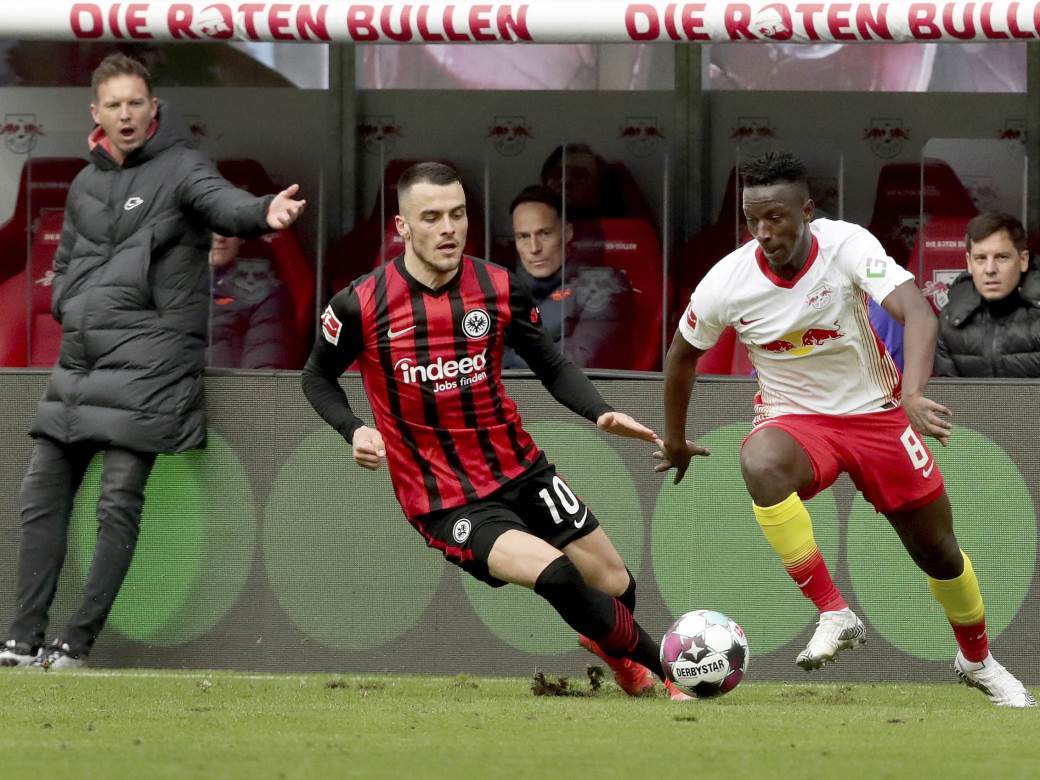  RB Lajpcig - Ajntraht, Bundesliga, 25. kolo 