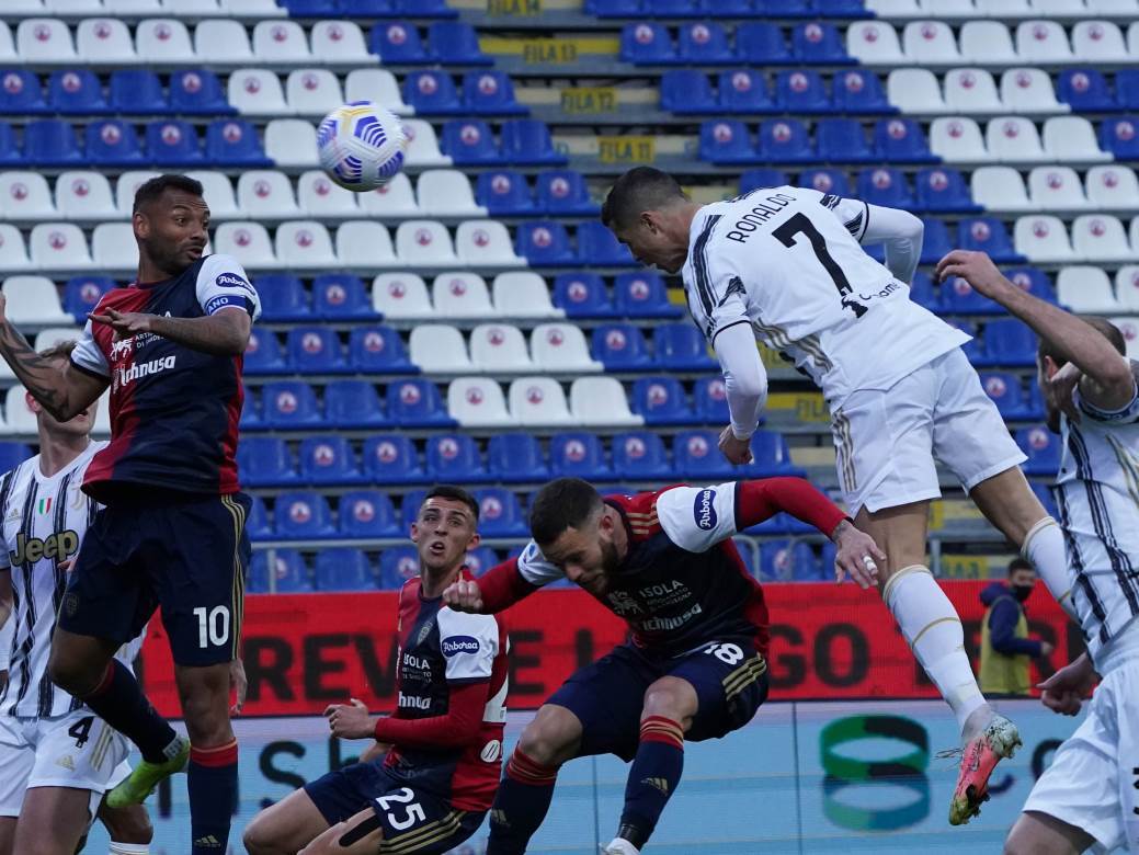  Serija A 27. kolo Kaljari Juventus 0 3 tri gola Kristijano Ronaldo 