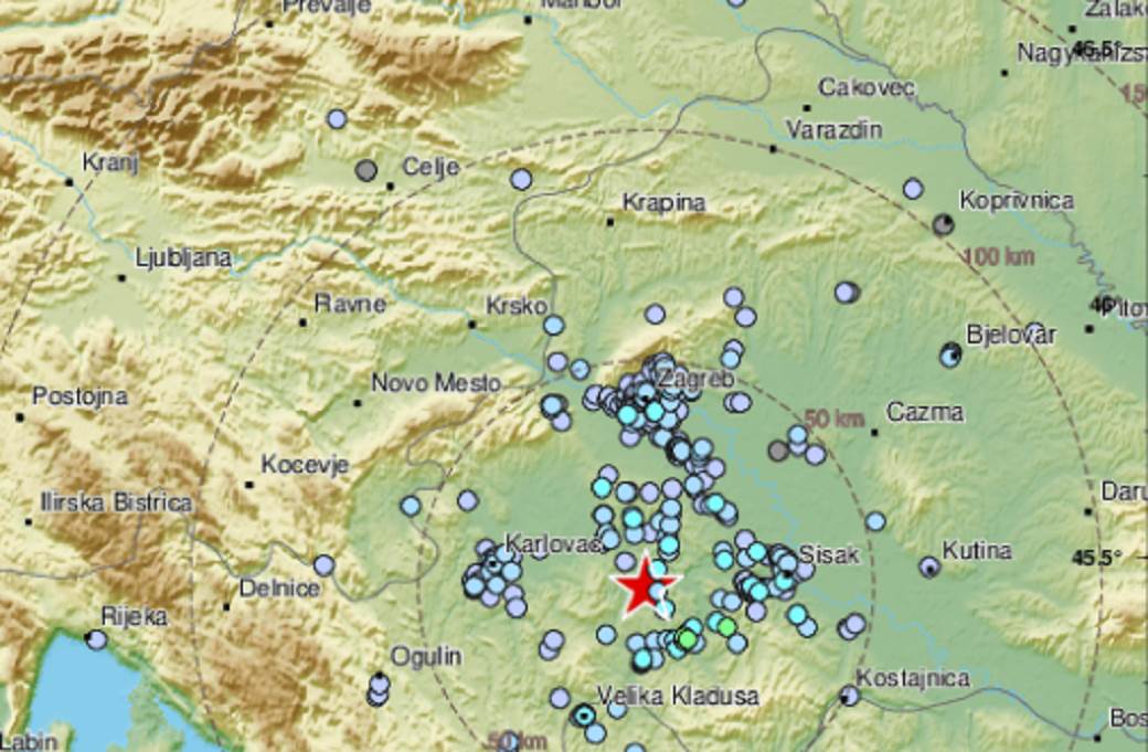  Novi zemljotres pogodio Hrvatsku, epicentar blizu Zagreba 