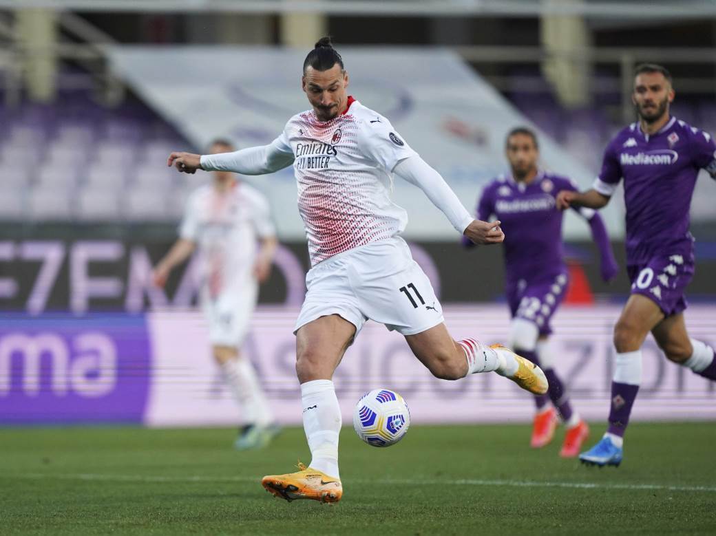  Fiorentina - Milan 2:3 Serija A 28. kolo Zlatan Ibrahimović najstariji igrač Serija A sa 15 golova 