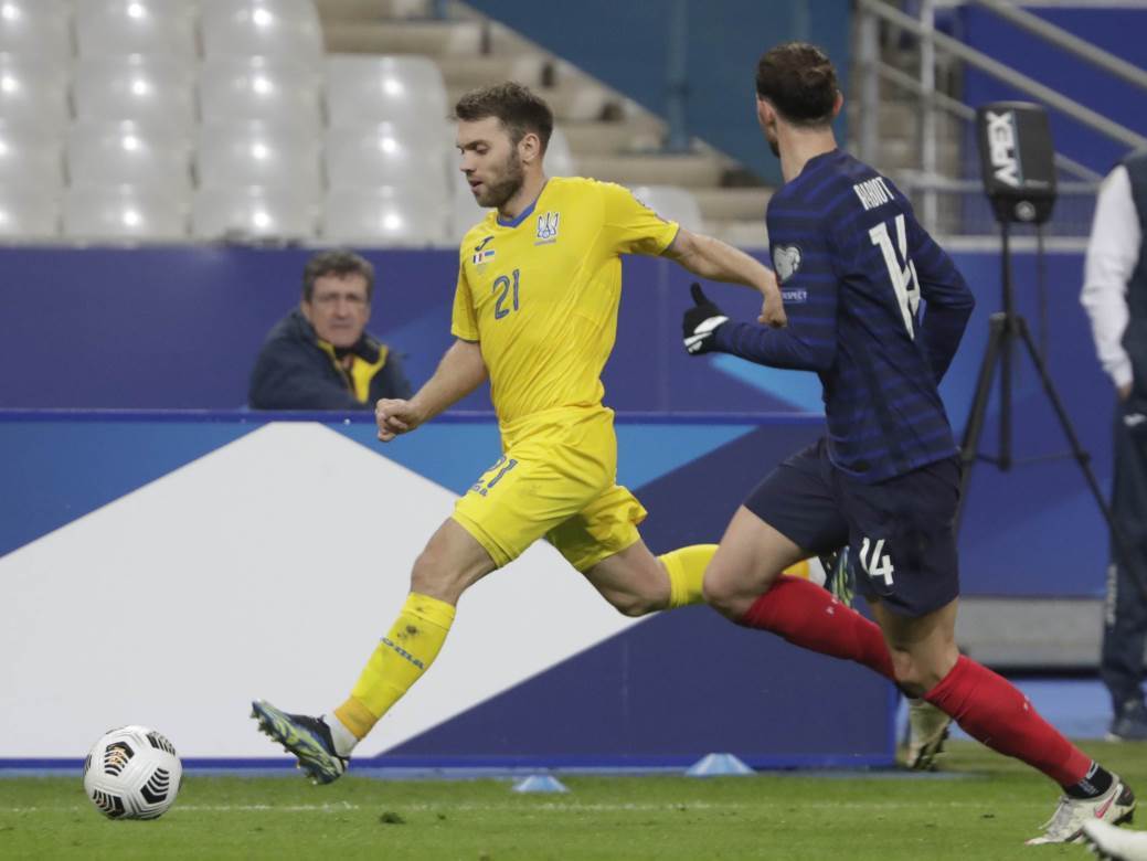  Kvalifikacije za Svjetsko prvenstvo Francuska - Ukrajina 1:1 