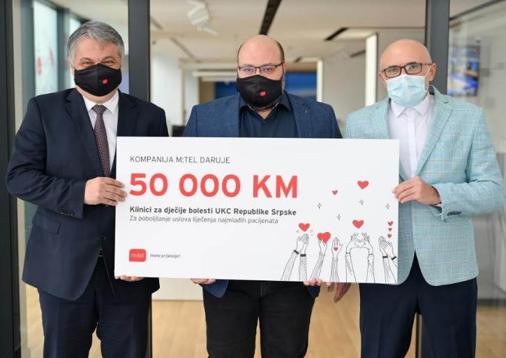  Vrijedna donacija m:tel-a Klinici za dječije bolesti 