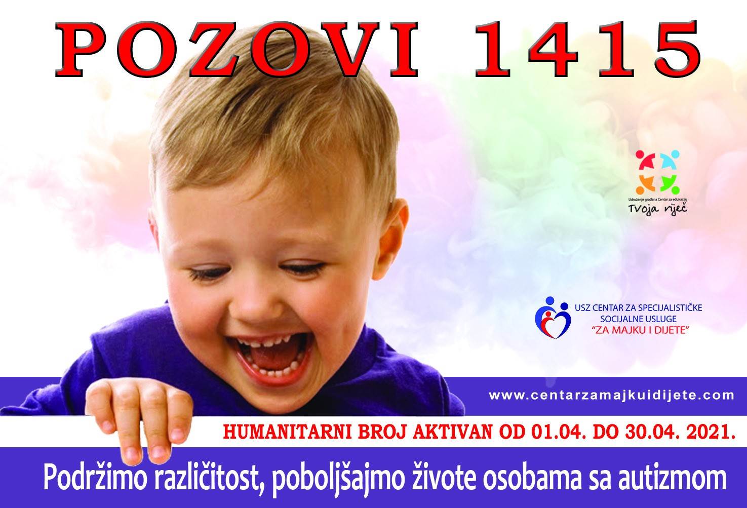 Pozovi 1415, podrži osobe sa autizmom! 