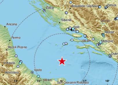  Više od 20 potresa u Jadranu nakon snažnog zemljotresa 