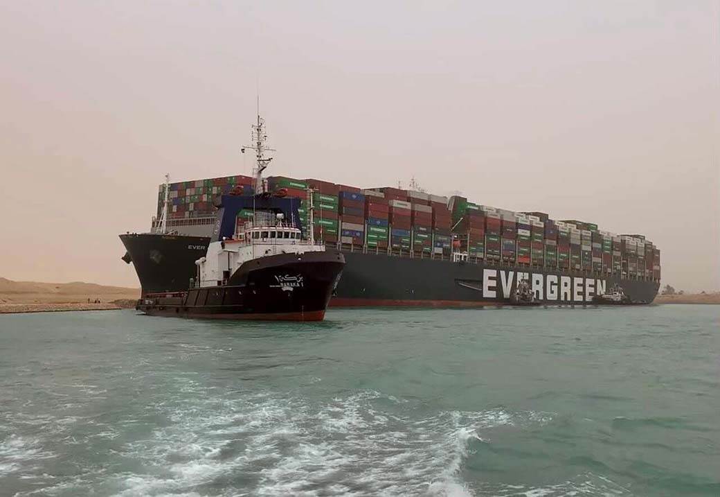 Suecki kanal blokada brod zaplijenjen 