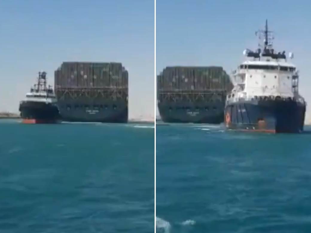  Snimci koje je čekao čitav svijet: Pogledajte kako je oslobođen Suecki kanal, uslijedilo je slavlje! 