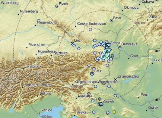  Snažan zemljotres pogodio Austriju: Epicentar potresa blizu Beča 
