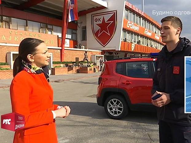  Vatrogasac koji je pokupio traku Kristijano Ronado Srbija Portugal 