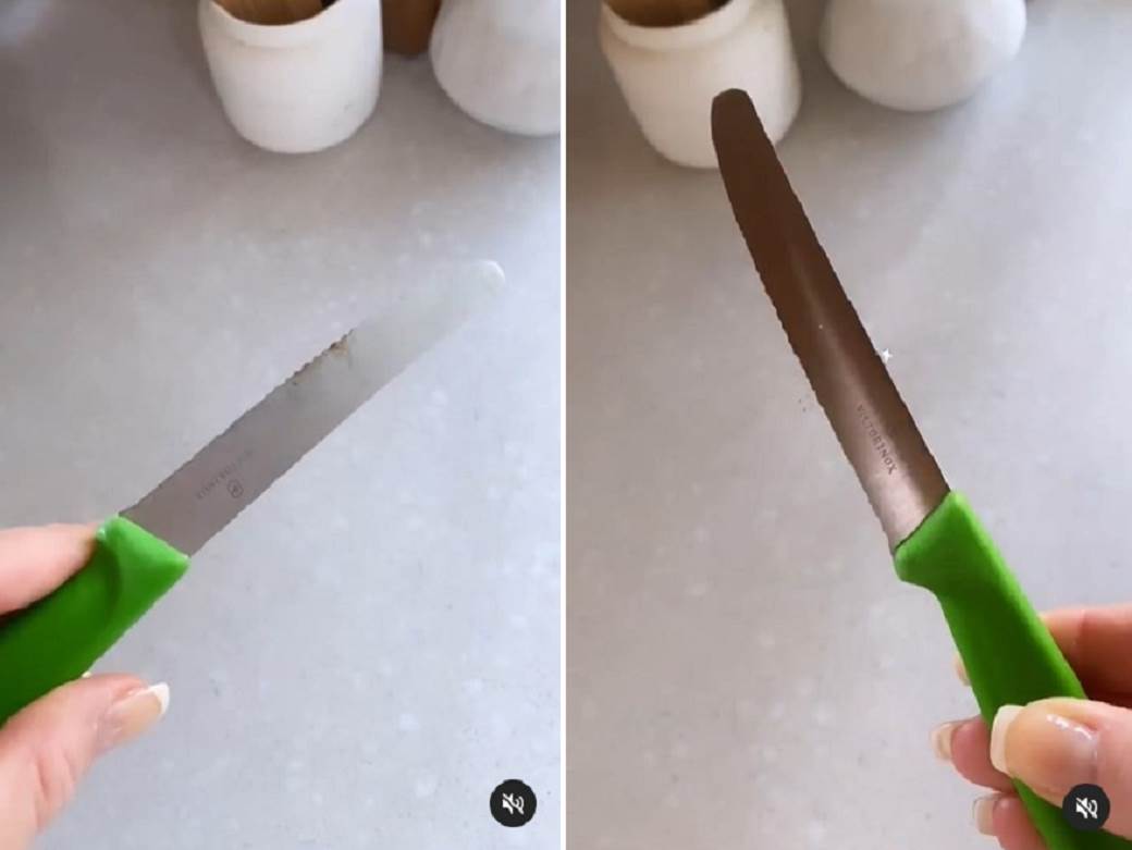  zarđale noževe očistite limunom 