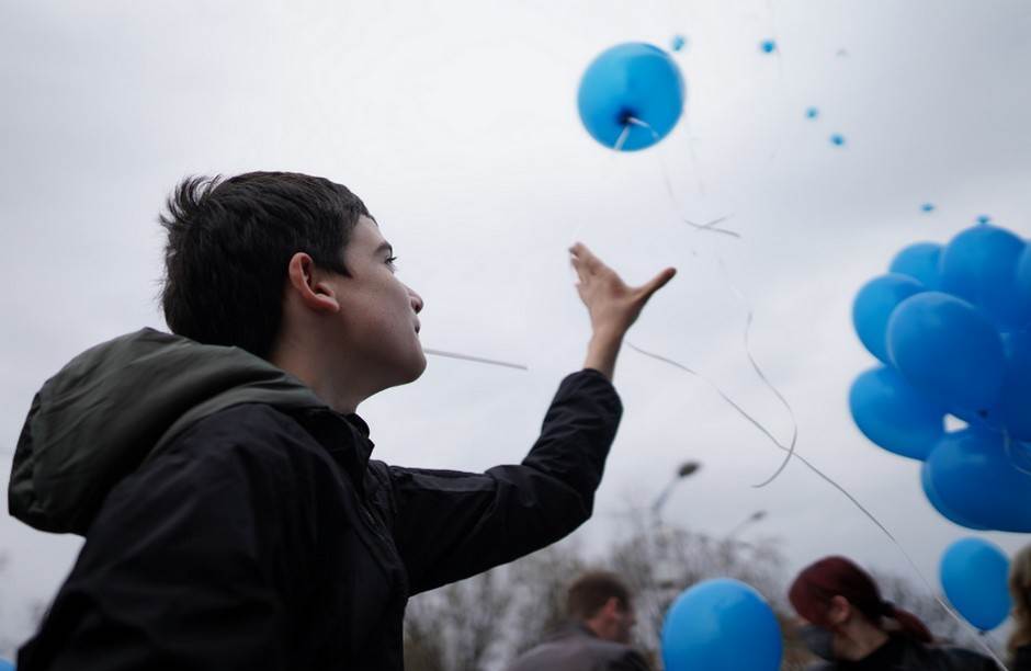  Autizam, Svjetski dan, Trg Krajine, baloni 