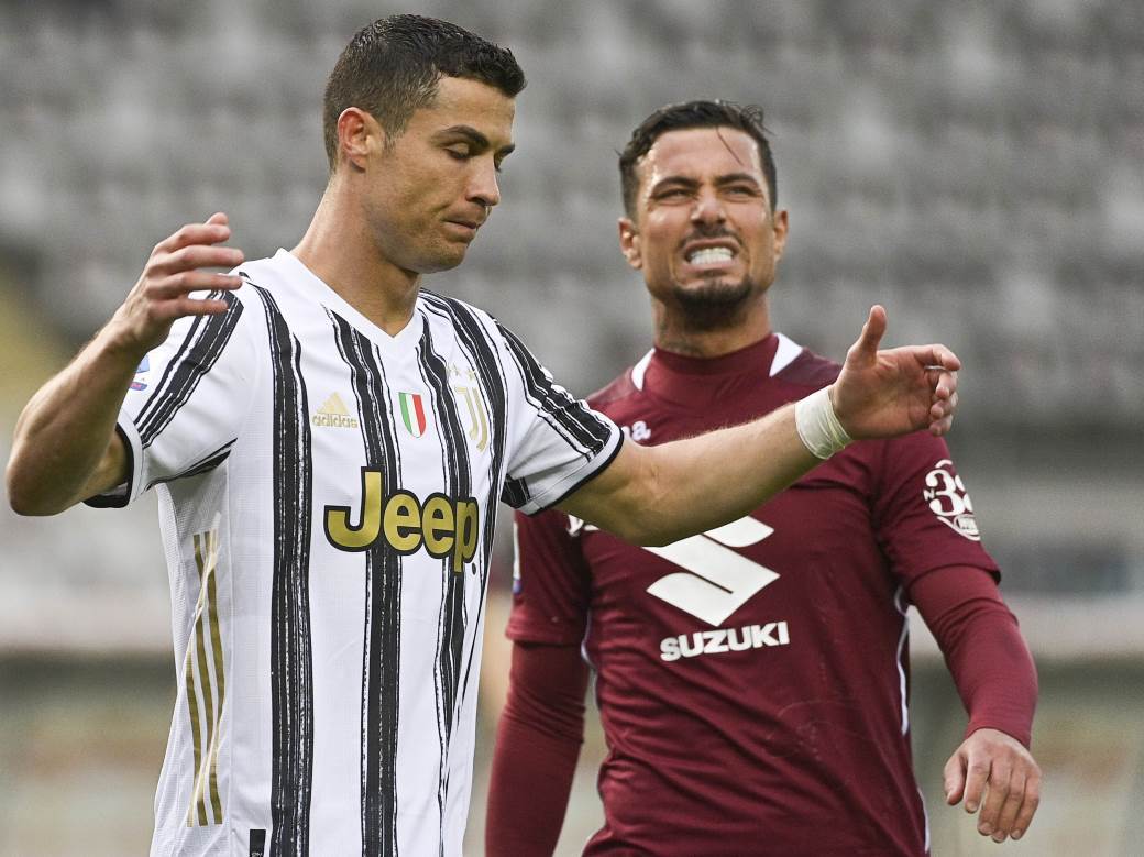 serija a torino juventus 2-2 kristijano ronaldo 