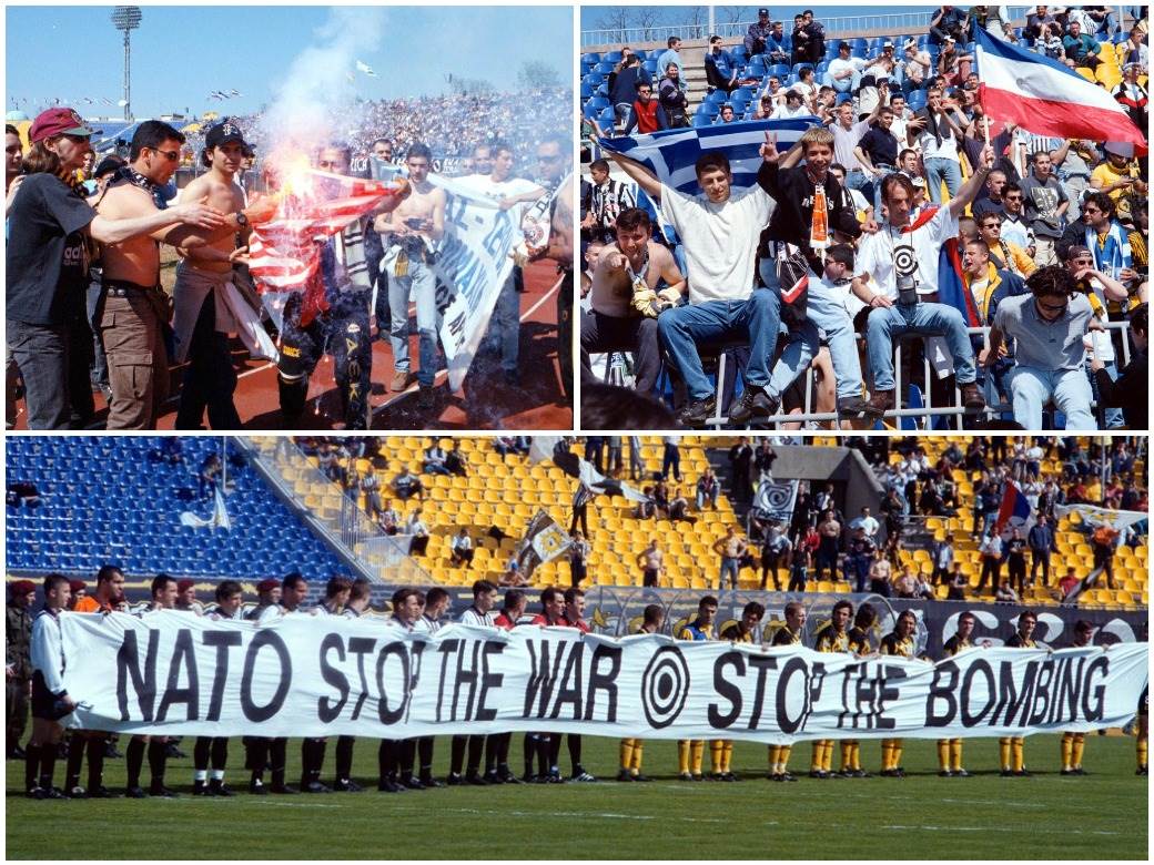  partizan aek utakmica 1999 nato bombardovanje srbija 