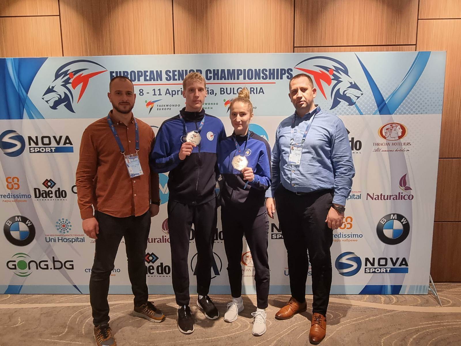  tekvondo Marija Štetić i Nedžad Husić srebro na Evropskom prvenstvu 