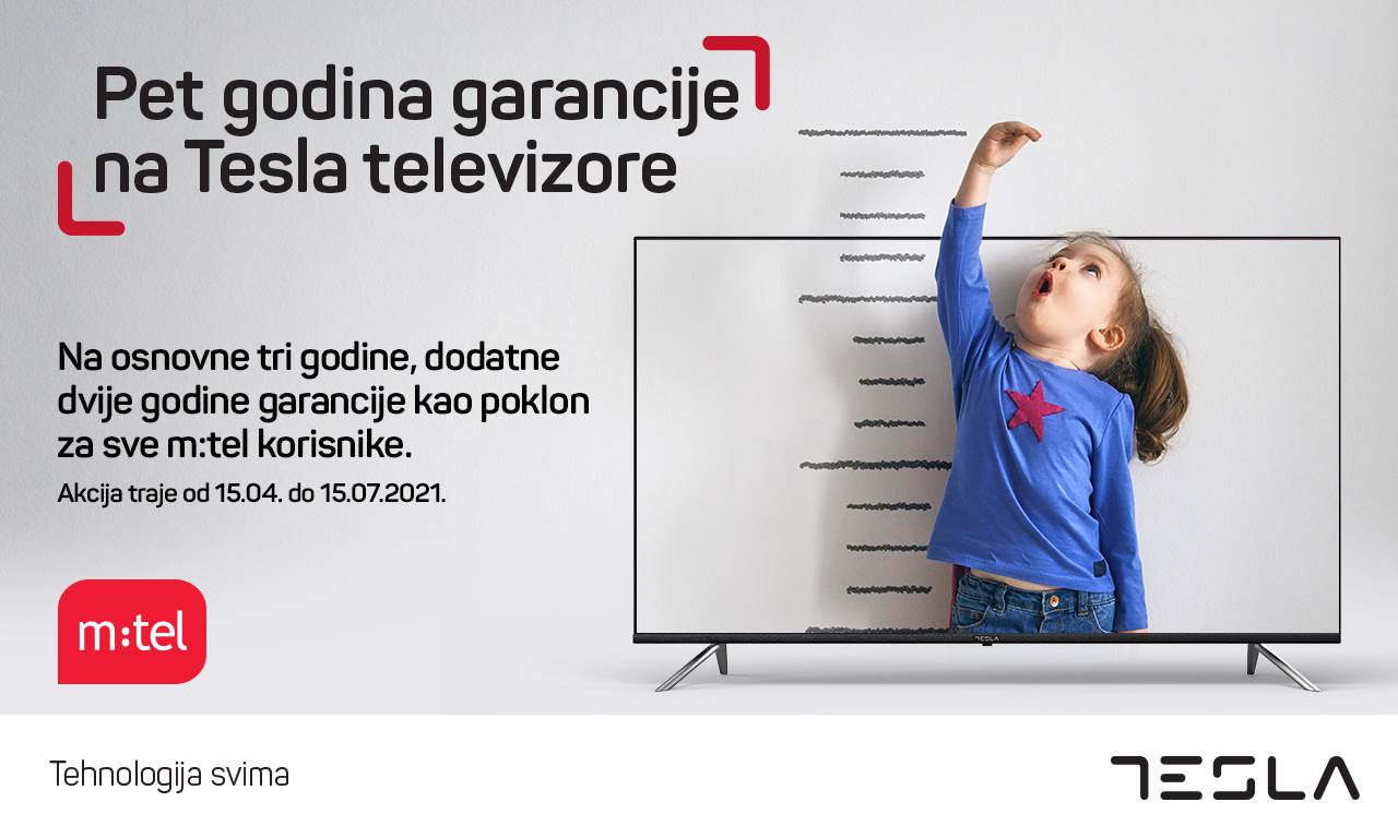  garancija na Tesla televizore m:tel 