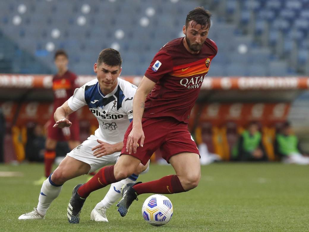  serija a 32. kolo roma atalanta 1 1 