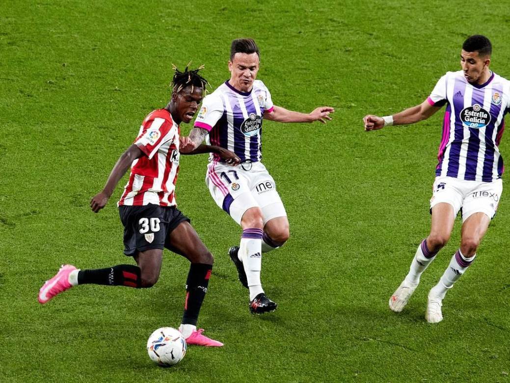  atletik bilbao - valjadolid 2:2 u timu bilbaa dvojica braće vilijams koji nisu baskijci 