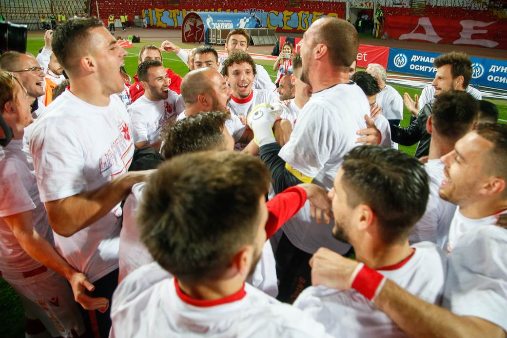  ZVEZDA PONOVO ŠAMPION SRBIJE - 4. PUT U NIZU: Stanković je napravio aždaju, najveća dominacija crveno-belih u istoriji! 