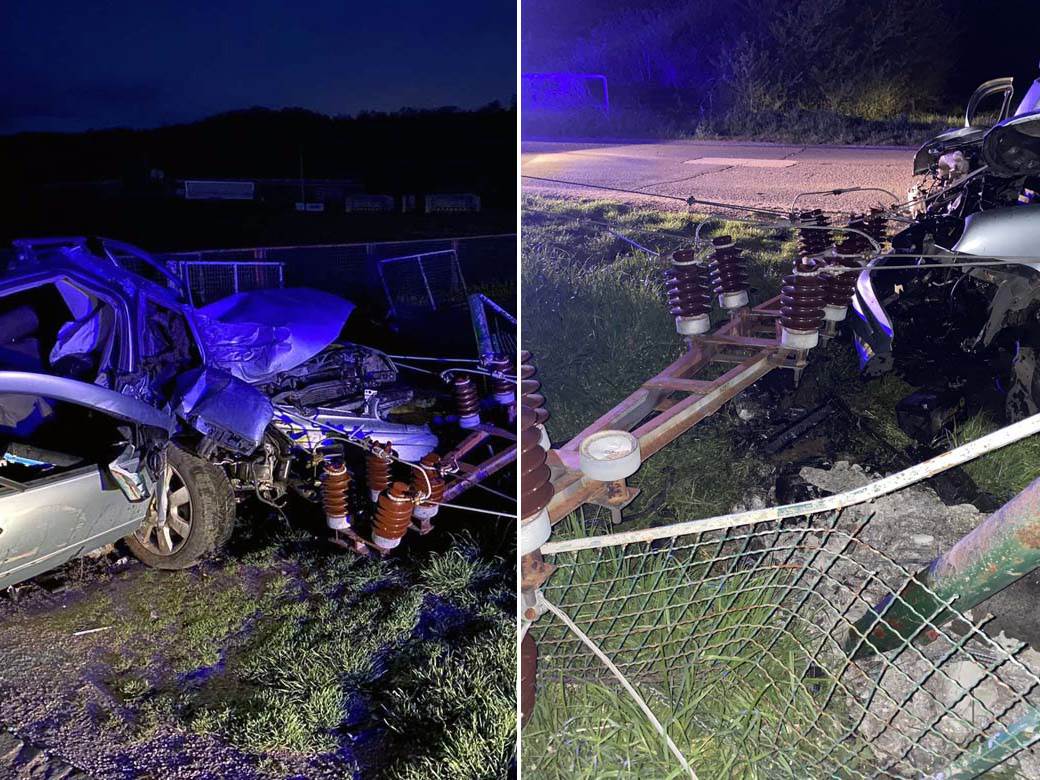  Autom udarili u dalekovod, stotine kuća ostalo bez struje (FOTO) 