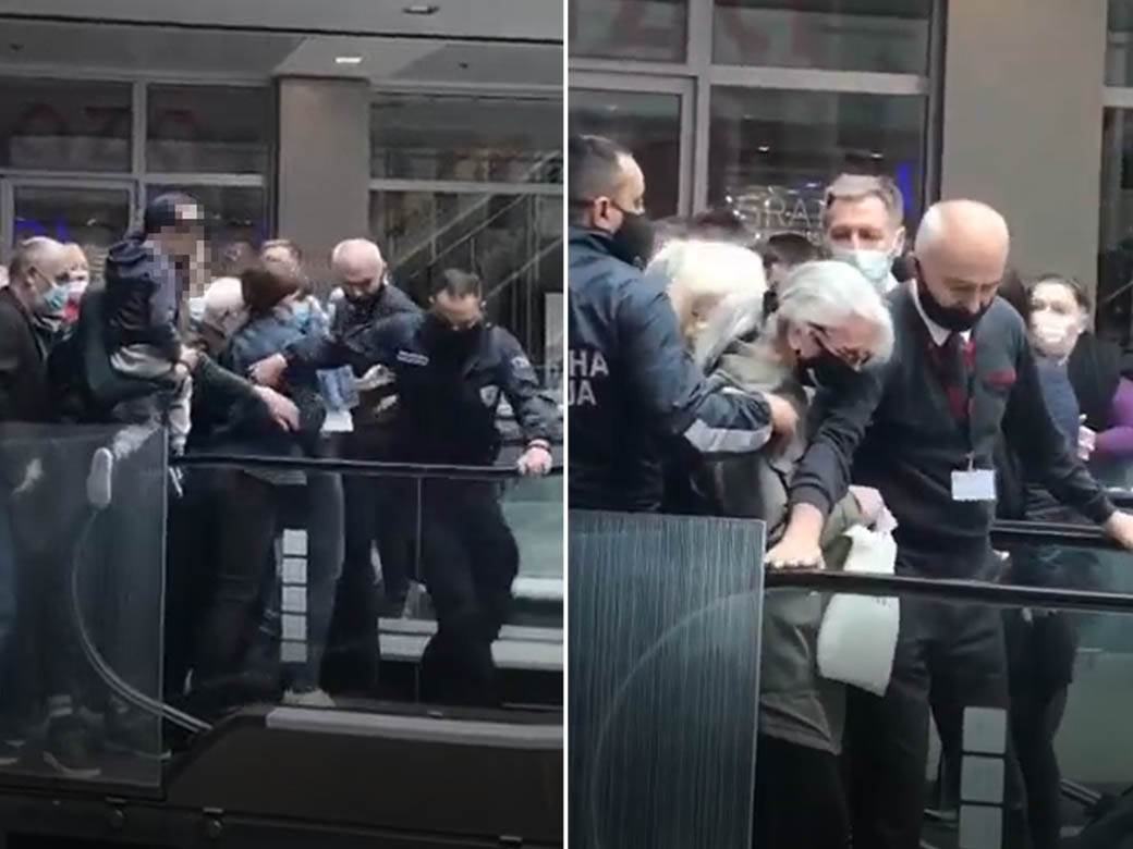  Novi incident  u centru Ušće u Beogradu: Milicajac zamalo pao sa pokretnih stepenica 