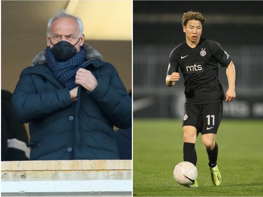  predsjednik fk partizan milorad vučelić takuma asano stampedo protiv partizana 