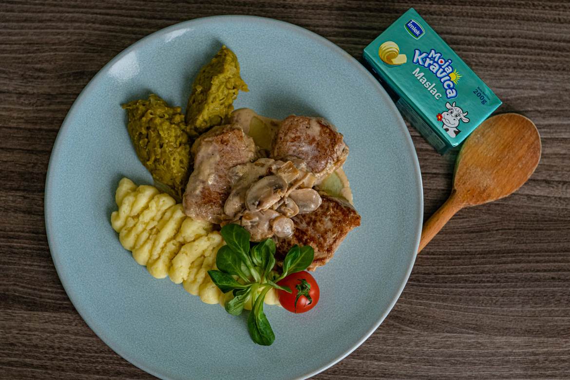  Recept teletina s gljivama 